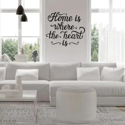 Adesivo Murale Home is where the heart is - Stickers Factory