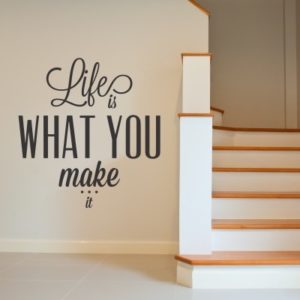 Adesivo Murale Life is what you make it