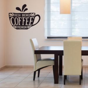 Adesivo Murale Fresh coffee