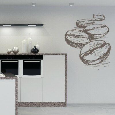 Adesivo Murale Chicchi Caffè Big