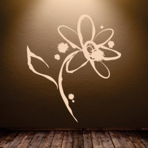 Adesivo Murale Rosa Astratta