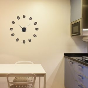 Adesivo Murale Orologio Chicco Caffè