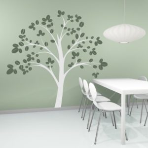 Adesivo Murale Albero con foglie