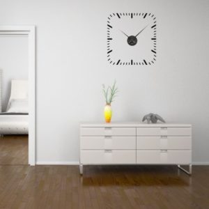 Adesivo Murale Orologio Quadrato