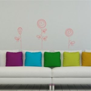 Adesivo Murale Rose Astratte