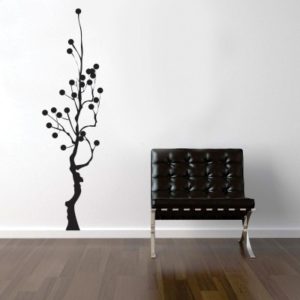 Adesivo Murale Albero con Foglie Moderno