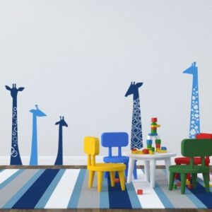 Adesivo Murale Giraffe Allegre