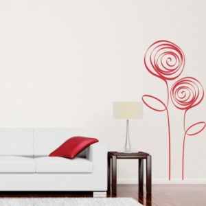Adesivo Murale Rose Moderne (2)