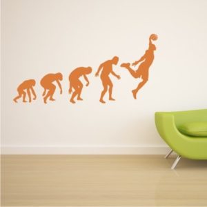 Adesivo Murale GIocatore di Basket Evoluzione