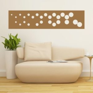 adesivo murale Cornice Pallini