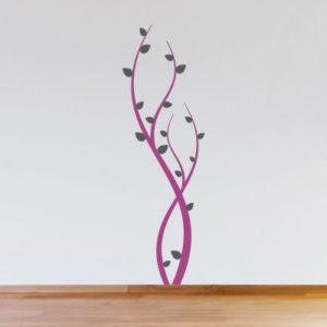 Adesivo Murale Arbusto con Foglie