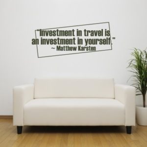 adesivo murale Investmen In Travel