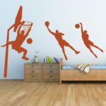 Adesivo Murale Basket Giocatori