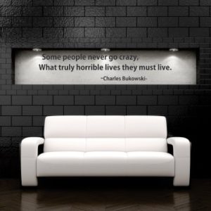 Adesivo Murale Charles Bukowski