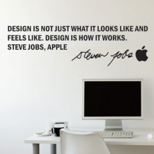 Adesivo Murale Steve Jobs