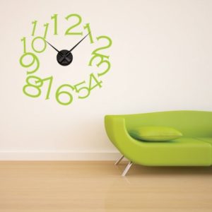 Adesivo Murale Orologio Numeri Grandi