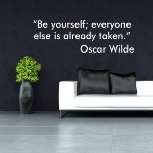 Adesivo Murale Be Yourself Oscar Wilde