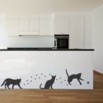 Adesivo Murale Gatto Giocherellone