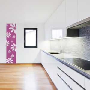 Adesivo Murale Cornice con Fiori