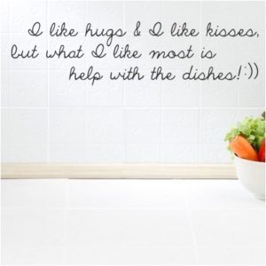 Adesivo Murale Help with Dishes