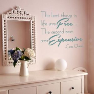 Adesivo Murale Coco Chanel Free Expensive