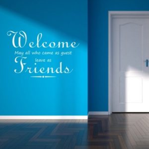 Adesivo Murale Welcome Friends