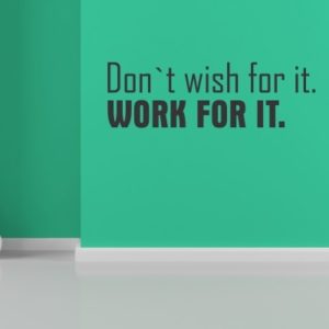 Adesivo Murale Work For It