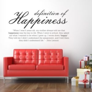 Adesivo Murale Happiness John Lennon