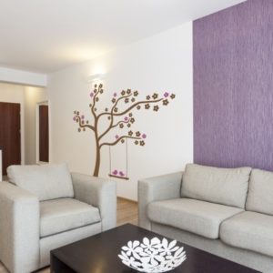 Adesivo Murale Albero e Altalena