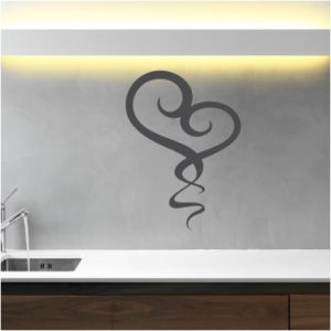 Adesivo Murale Tribale Cuore (2)