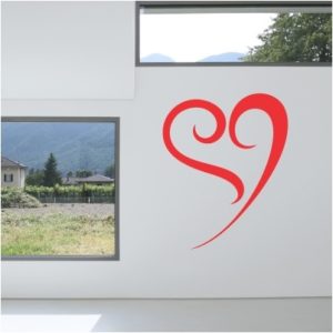 Adesivo Murale Tribale Cuore