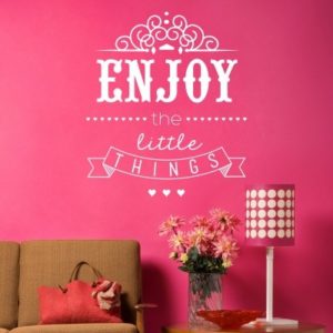 Adesivo Murale Enjoy The Little Things