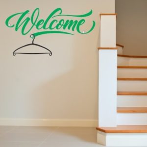 Adesivo Murale Frase 'Non è Mai Troppo Tardi' 60x54 Cm – Azzurro – Rimovibile Per Pareti E Vetri