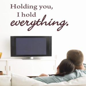 Adesivo Murale Holding You