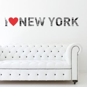 Adesivo Murale I love New York