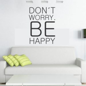 Adesivo Murale Be Happy
