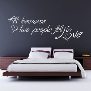 Adesivo Murale Two People Fell In Love