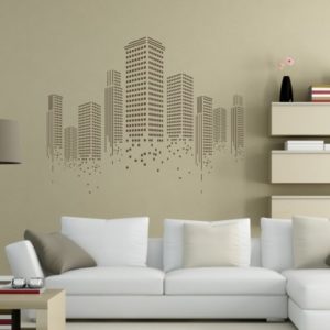 Adesivo Murale Grattacieli Minimal