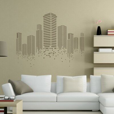Adesivo Murale Grattacieli Minimal