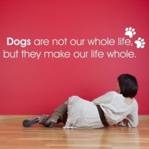 Adesivo Murale Love the Dogs