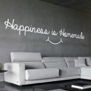 Adesivo Murale Happiness Is Homemade