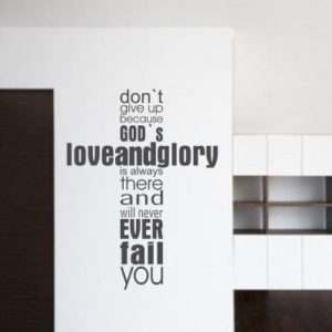 Adesivo Murale Love and Glory