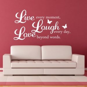 Adesivo Murale Live Laugh Love (4)