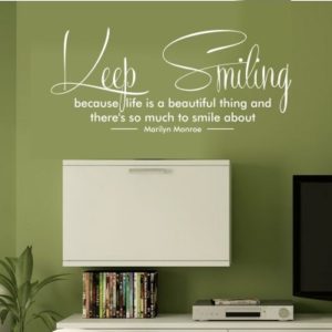 Adesivo Murale Keep Smiling
