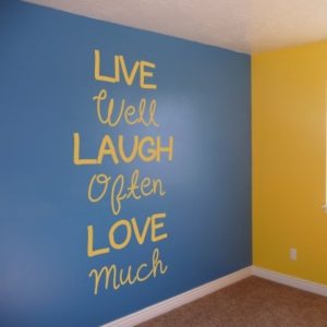 Adesivo Murale Live Laugh Love (2)