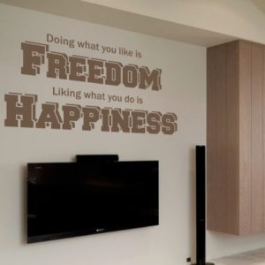 Adesivo Murale Freedom Happiness