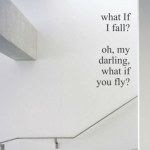 Adesivo Murale What If I Fall