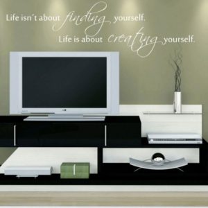 Adesivo Murale Life is About Creating Yourself