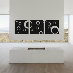 Adesivo Murale Mezzelune Notturno Tris