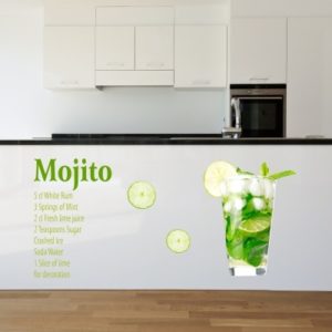 Adesivo Murale Mojito Ingredienti